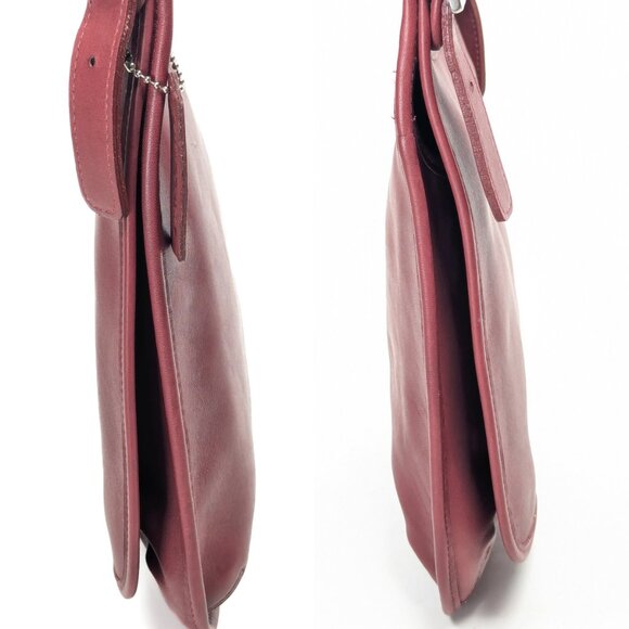 COACH USA Vintage Red Leather Crossbody Shoulder Bag - Made in USA - Picture 5 of 15